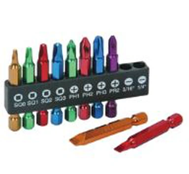 10 stycken Color Screw Diver Bits Set